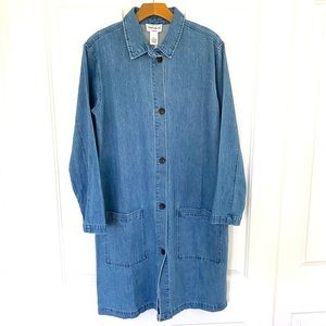 For The Republic Denim Tunic Button Down Dress